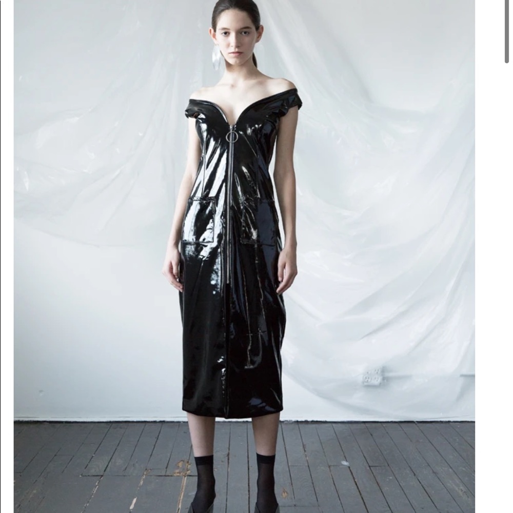 SIMONETT AYAC STYLE MAFIA DRESS - BLACK LARGE PU